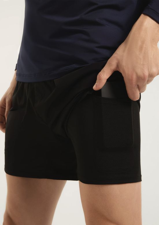 Foto do produto: Shorts Esportivo Runner Masculino Easy Care - Preto