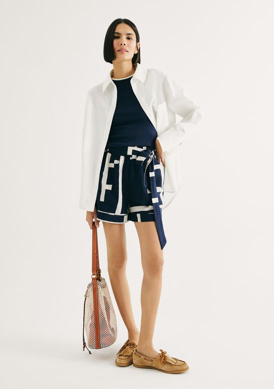 Foto do produto: Shorts Feminino Clochard Estampado - Azul