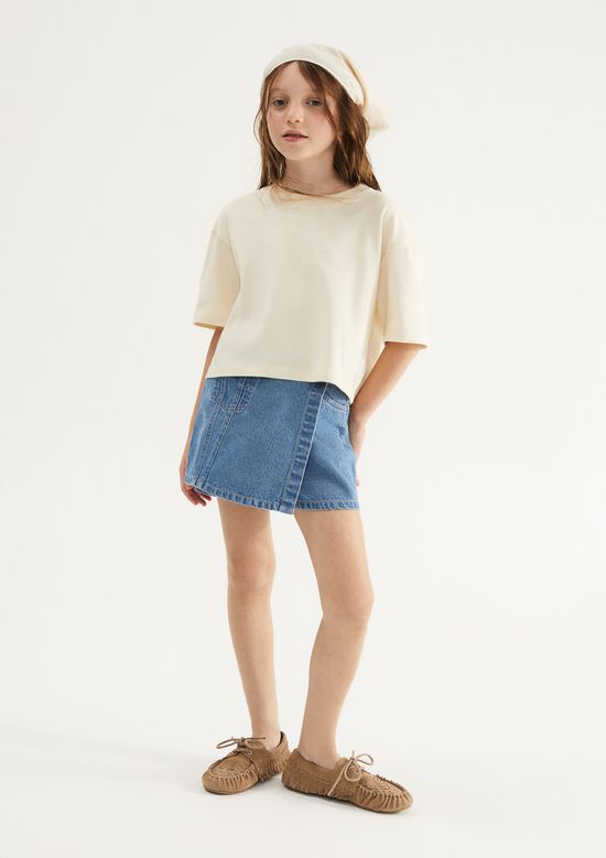 Foto do produto: Shorts Saia Infantil Jeans - Azul
