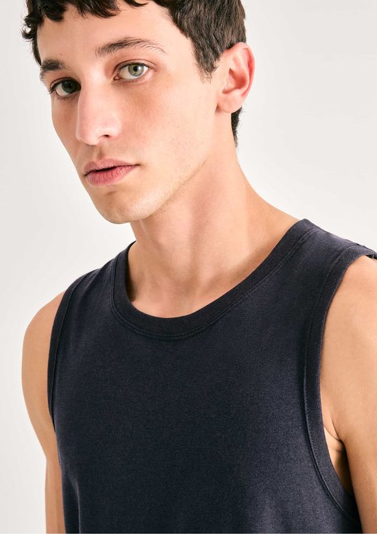 Foto do produto: Regata Masculina Em Malha - Azul