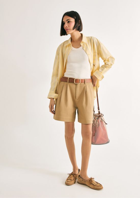 Foto do produto: Regata Feminina Canelada Decote U - Creme