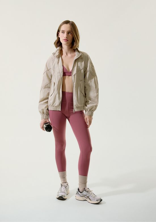 Foto do produto: Calça Legging Esportiva Feminina Costuras Contrastantes - Vinho