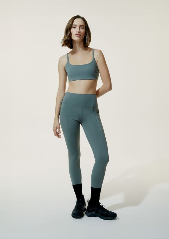 Foto do produto: Calça Legging Feminina Esportiva Corte A Laser - Verde