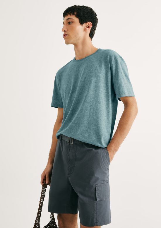 Foto do produto: Camiseta Básica Unissex Manga Curta Regular World - Azul