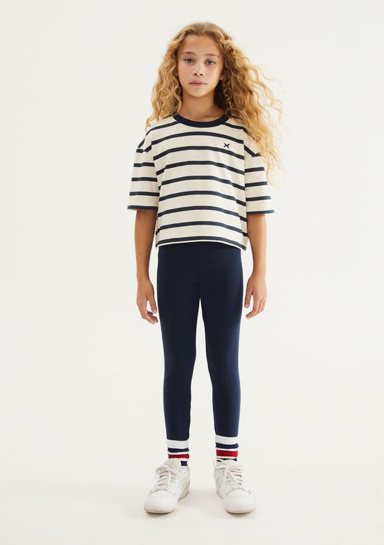 Foto do produto: Blusa Infantil Menina Boxer Oversized - Azul