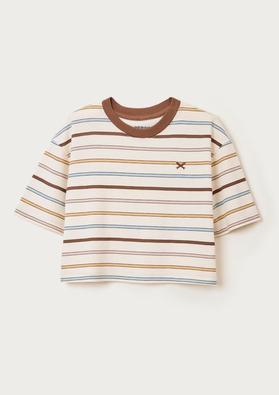 Foto do produto: Blusa Infantil Menina Boxer Oversized - Creme