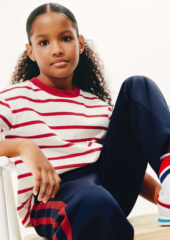 Foto do produto: Blusa Infantil Menina Em Malha Binada Fio Tinto - Vermelho