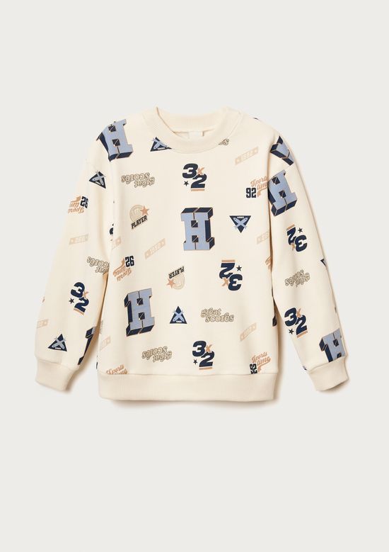 Foto do produto: Blusão Infantil Menino Estampado - Creme