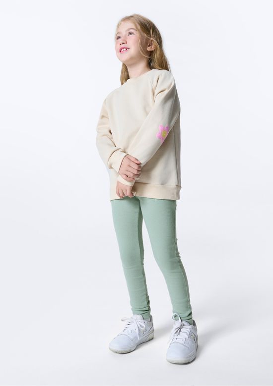 Foto do produto: Calça Legging Básica Infantil Menina Em Ribana - Verde