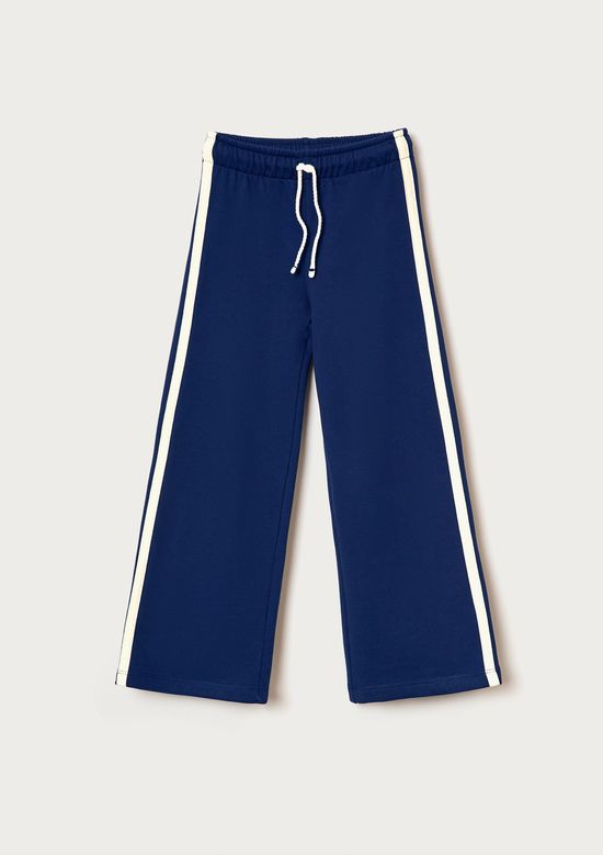 Foto do produto: Calça Wide Leg Infantil Menina Em Moletom - Azul