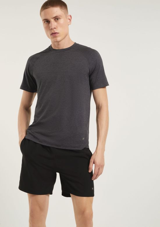 Foto do produto: Bermuda Esportiva Masculina Com Recorte - Preto