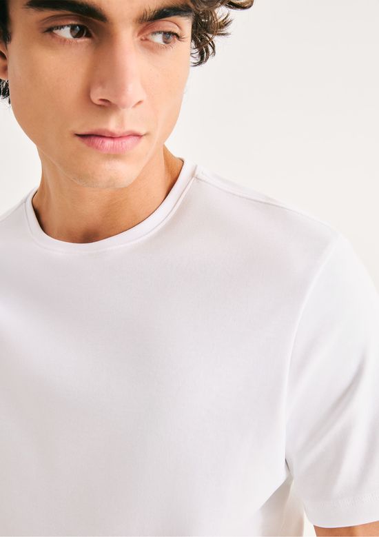Foto do produto: Camiseta Masculina Manga Curta Super Cotton Pima - Branco