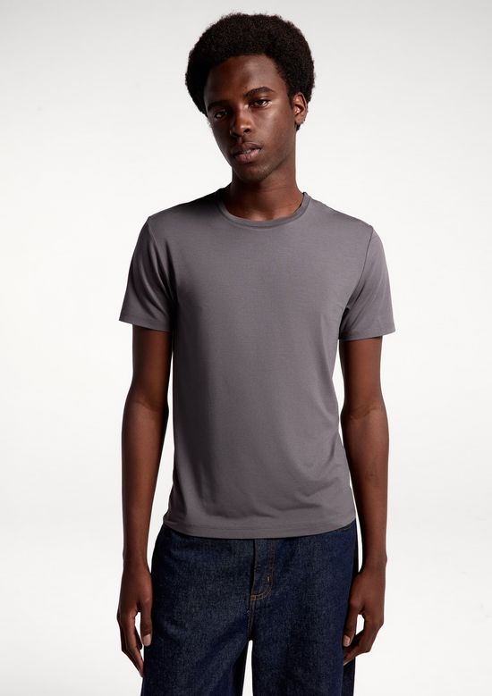 Foto do produto: Camiseta Básica Masculina Manga Curta Pima - Cinza