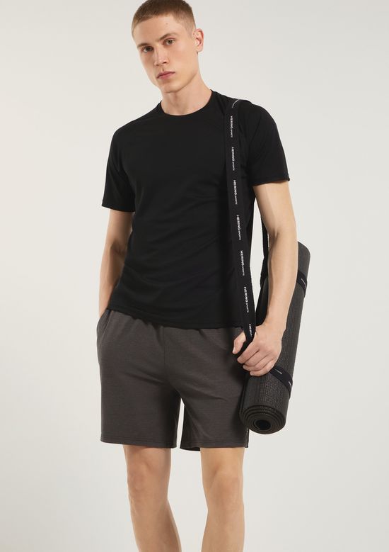 Foto do produto: Camiseta Esportiva Masculina Manga Curta Raglan - Preto