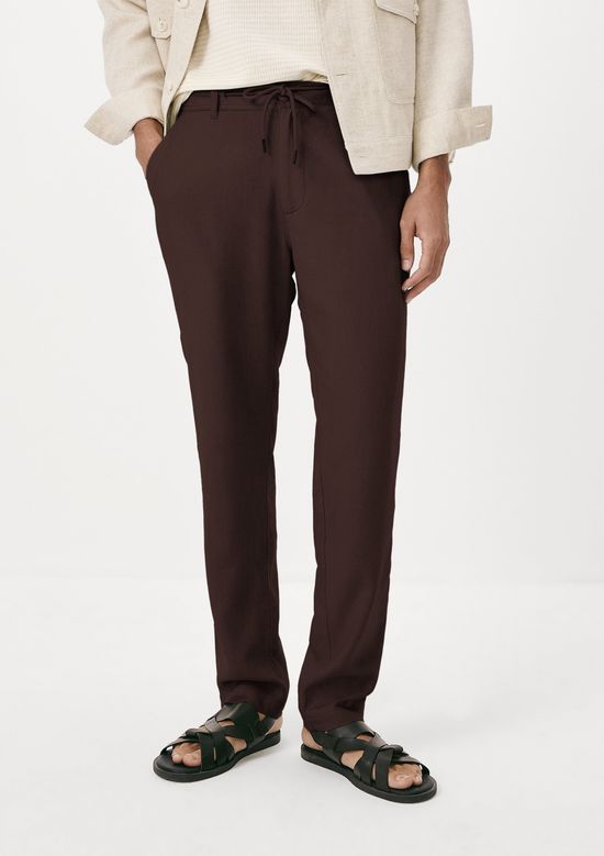 Foto do produto: Calça Masculina Reta Em Linho - Marrom