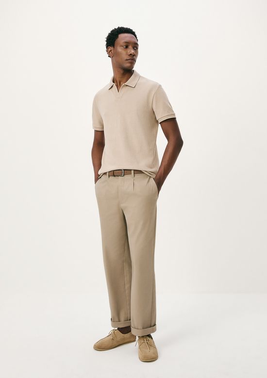 Foto do produto: Calça Masculina Reta Em Sarja - Marrom