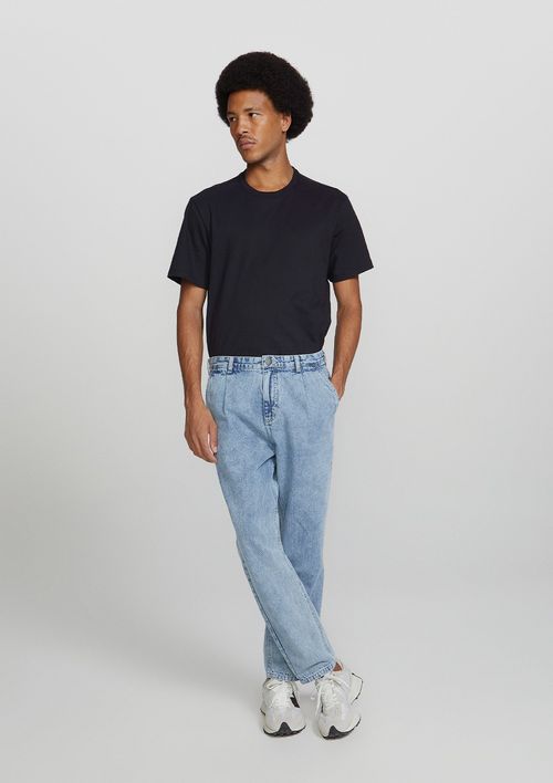 Calça Jeans Masculina Taper - Azul