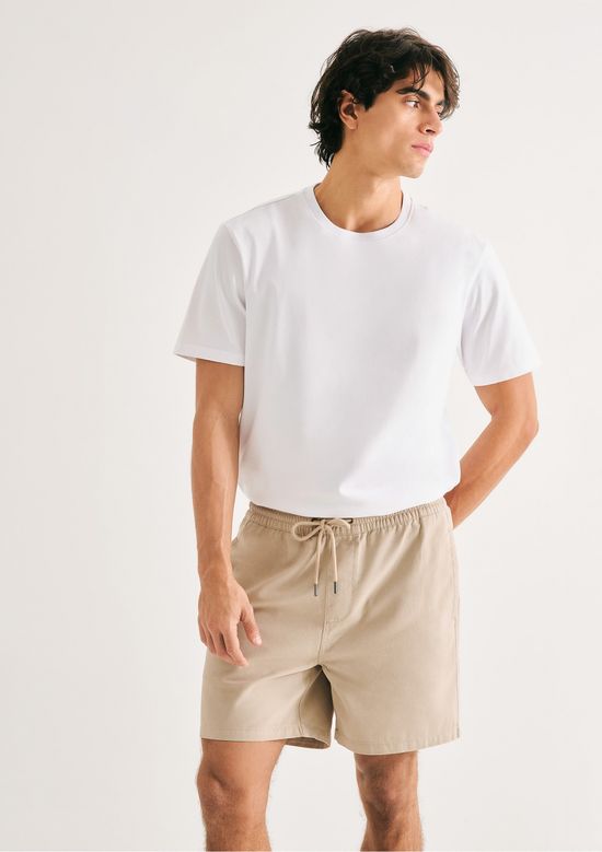 Foto do produto: Shorts Masculino De Sarja - Bege