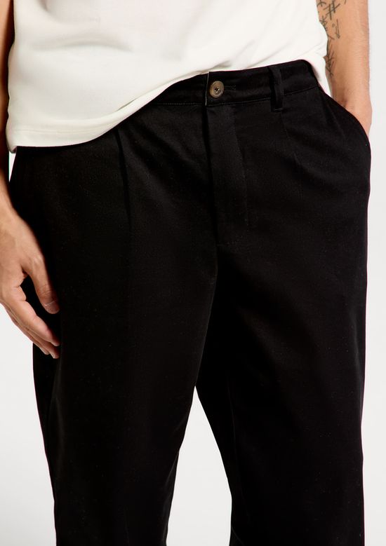 Foto do produto: Calça Masculina Reta Em Sarja - Preto