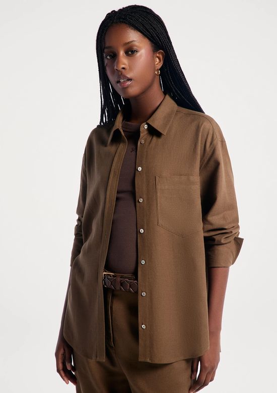 Foto do produto: Camisa Feminina Manga Longa Oversized - Verde