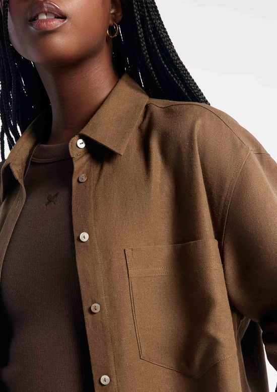 Foto do produto: Camisa Feminina Manga Longa Oversized - Verde