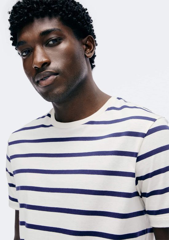 Foto do produto: Camiseta Básica Masculina Mar Em Algodão Peruano - Azul