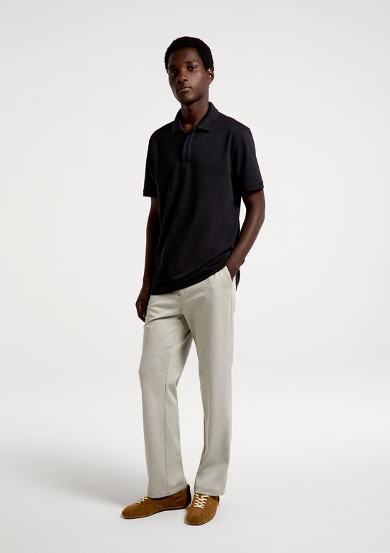 Foto do produto: Camisa Polo Masculina Em Piquet Pima - Preto