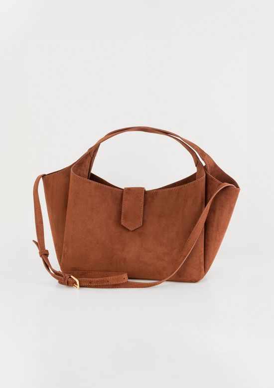 Foto do produto: Bolsa Feminina Média Em Suede - Marrom