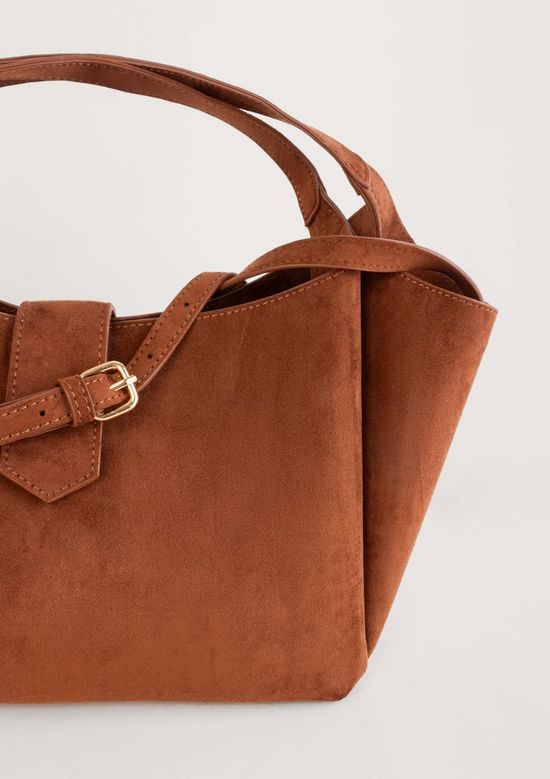 Foto do produto: Bolsa Feminina Média Em Suede - Marrom
