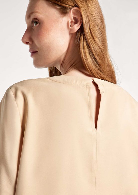 Foto do produto: Blusa Feminina Manga Curta Peach Touch - Bege