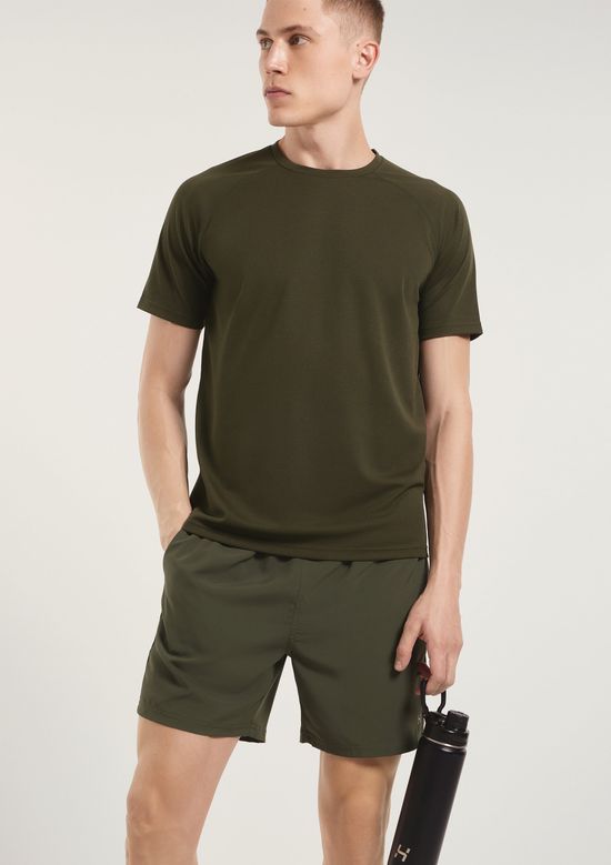 Foto do produto: Camiseta Esportiva Masculina Manga Curta Raglan - Verde