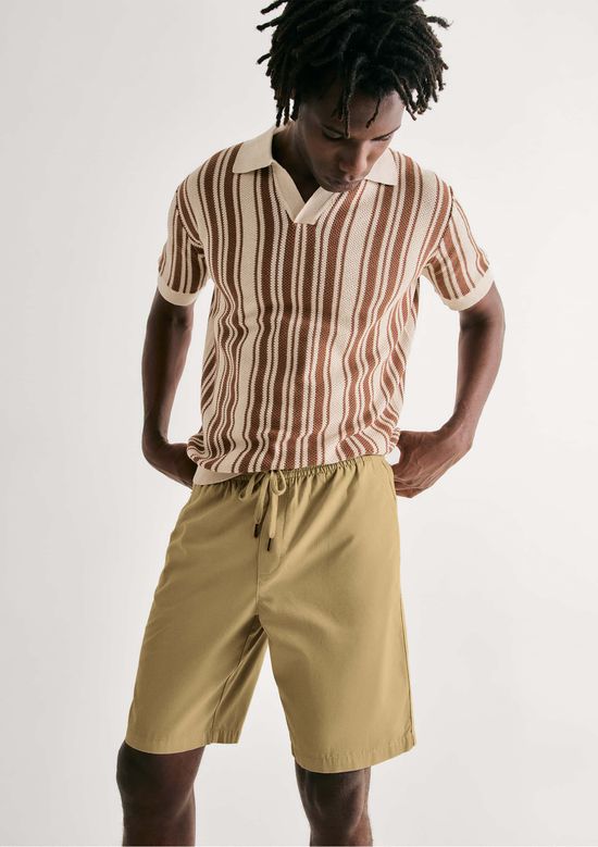 Foto do produto: Bermuda Básica Masculina Em Sarja - Verde