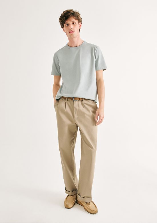 Foto do produto: Camiseta Básica Masculina Areia Em Algodão Peruano - Azul