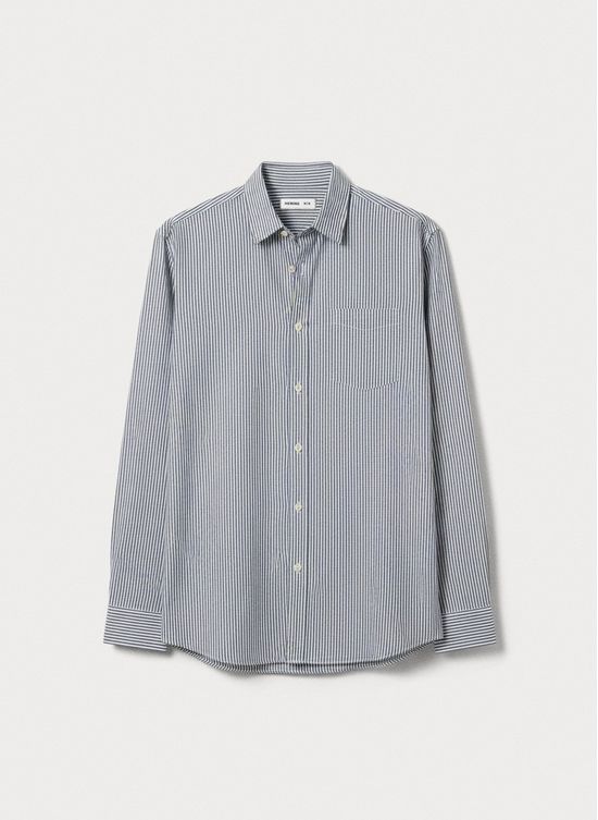 Foto do produto: Camisa Básica Masculina Manga Longa Slim Xadrez - Azul