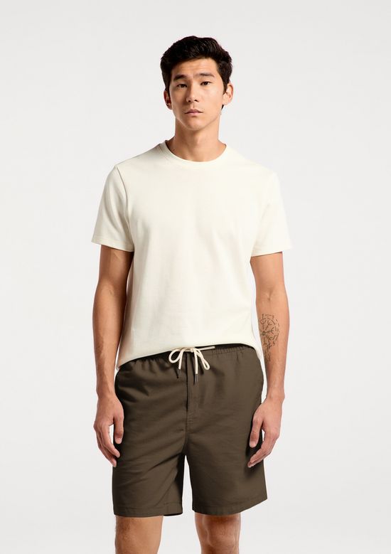 Foto do produto: Bermuda Masculina Reta Fio Tinto - Verde