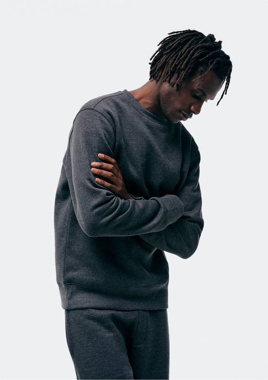 Foto do produto: Blusão Básico Masculino Comfort Em Moletom Peluciado - Cinza