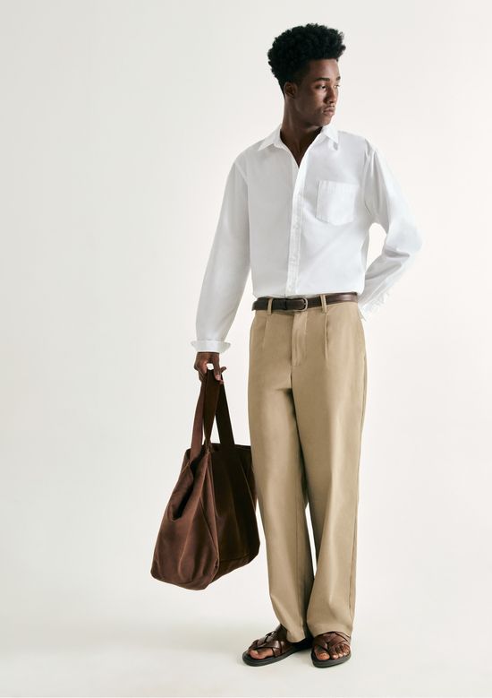 Foto do produto: Camisa Básica Masculina Manga Longa Slim - Branco