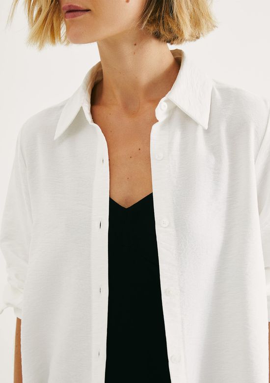 Foto do produto: Camisa Feminina Ampla Texturizada - Off white