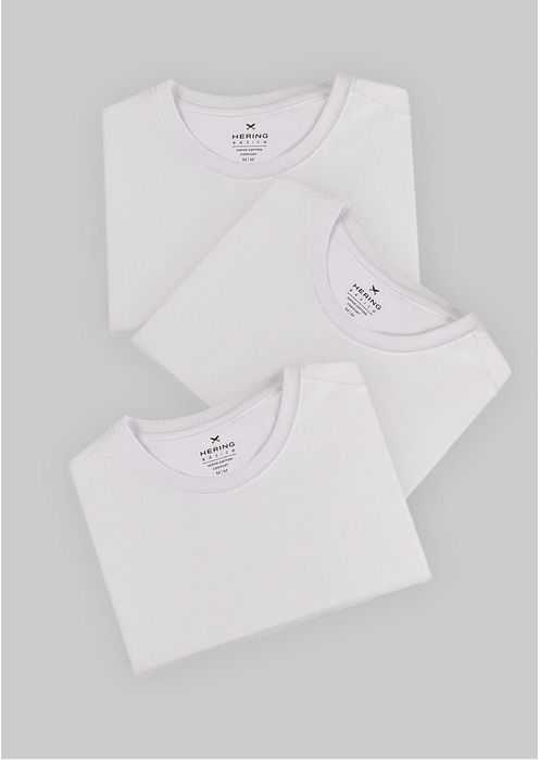 Combo 3 Camisetas Básicas Unissex World - 3 Brancas