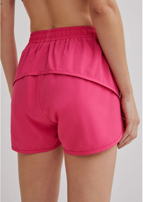 Shorts Esportivo Feminino Com Bolso Lateral - Rosa