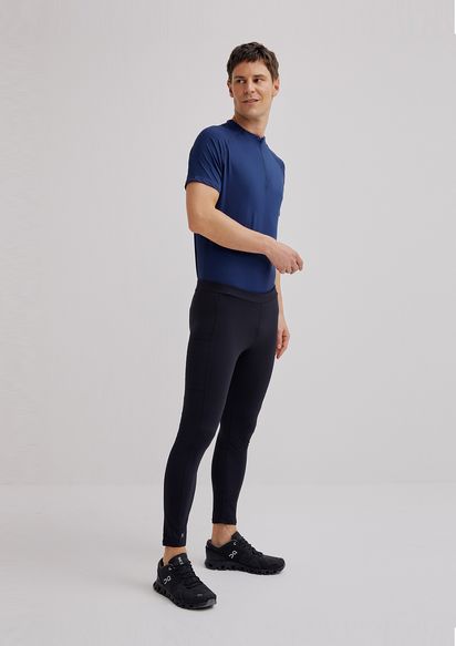 Calça Legging Esportiva Feminina Sustentável Com Fio Lycra Adaptiv - Preto