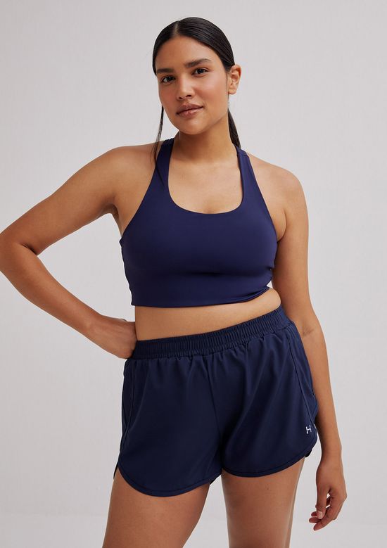 Foto do produto: Shorts Esportivo Feminino Com Bolso Lateral - Azul