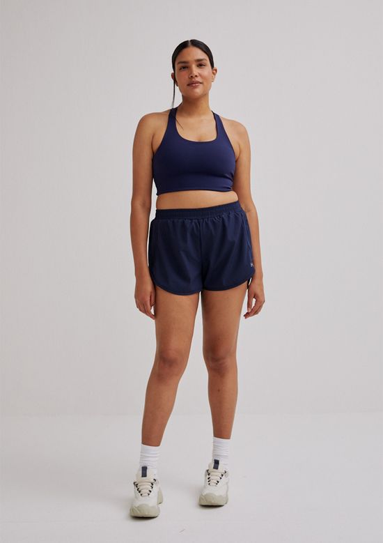 Foto do produto: Shorts Esportivo Feminino Com Bolso Lateral - Azul