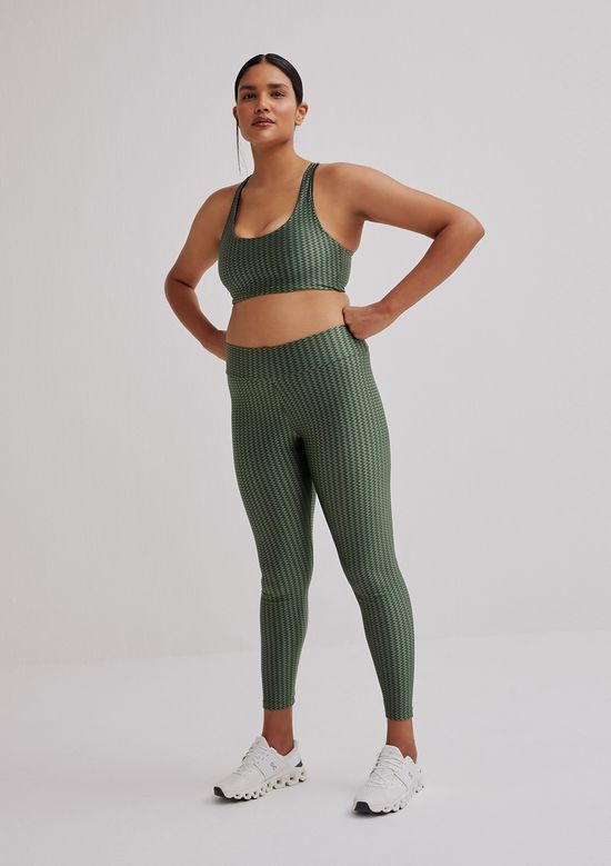 Foto do produto: Top Esportivo Feminino Alça Cruzada Texturizada - Verde