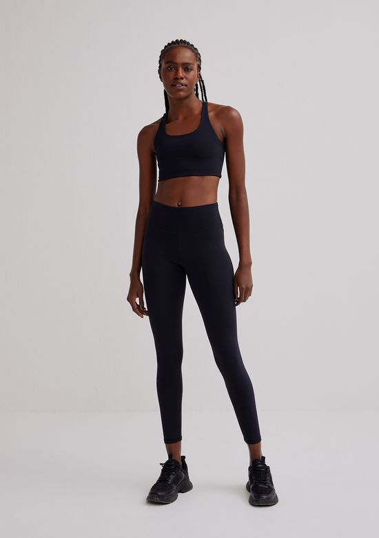 Foto do produto: Calça Legging Feminina Esportiva Proteção Uv 50+ - Preto