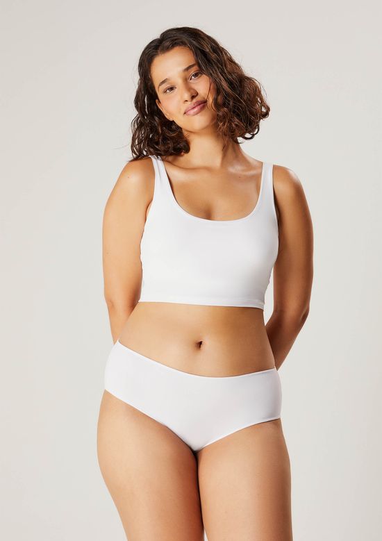 Foto do produto: Calcinha Caleçon Em Microfibra - Branco