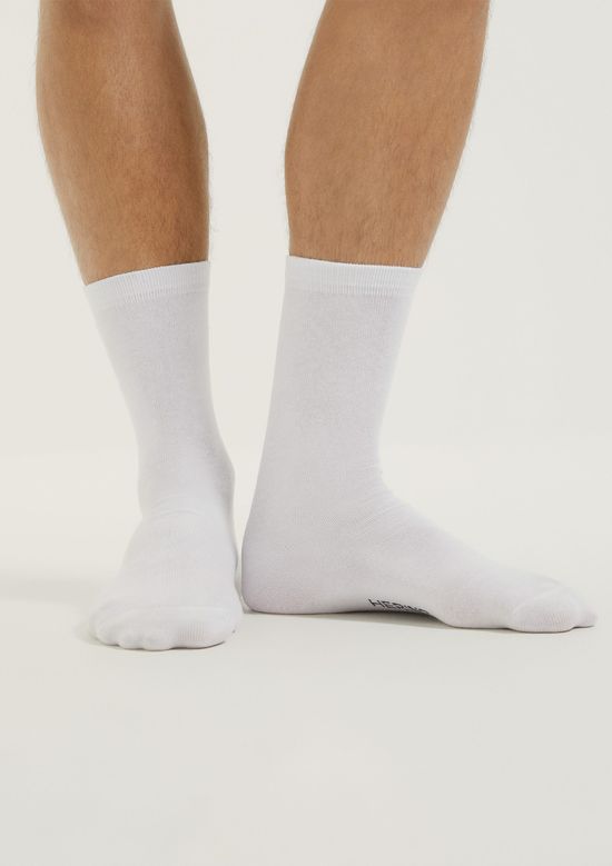 Foto do produto: Kit 2 Meias Unissex Cano Longo - Branco