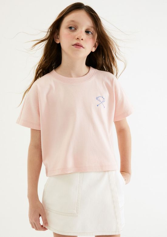 Foto do produto: Blusa Infantil Menina Super Cotton Oversized - Rosa