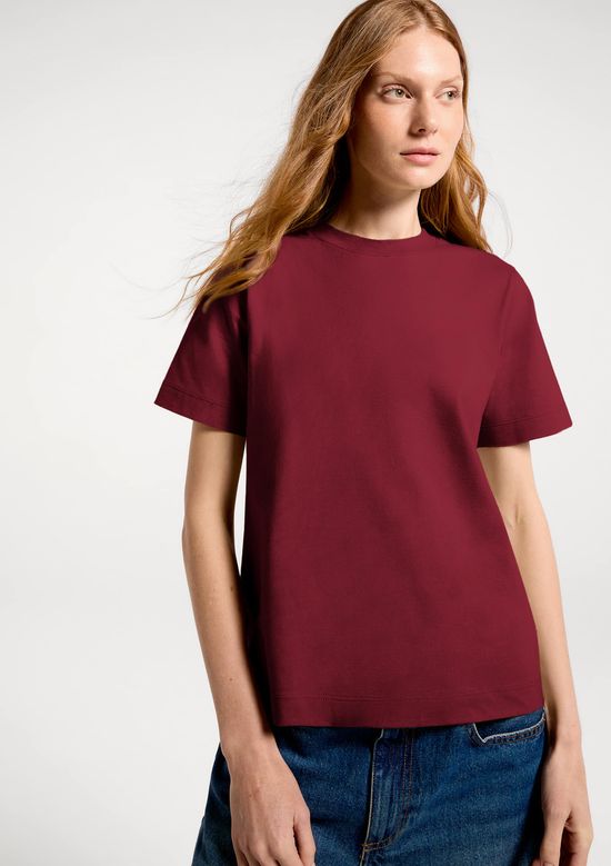 Foto do produto: Camiseta Feminina Manga Curta Super Cotton - Vinho