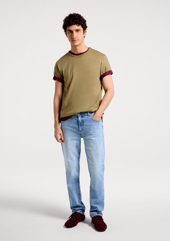 Foto do produto: Calça Jeans Masculina Slim Com elastano - Azul